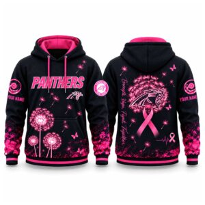 Panthers Breast Cancer Awareness Custom Hoodie
