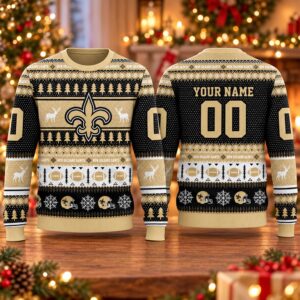 2026 Christmas Saints Custom Ugly Sweater 2