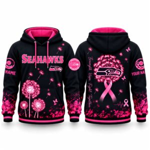 Seahawks Breast Cancer Awareness Custom Hoodie
