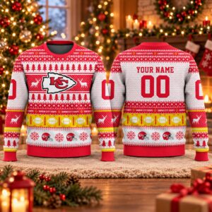 2026 Christmas Chiefs Custom Ugly Sweater 2