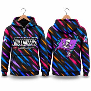 Buccaneers Football 2026 Crucial Catch Quarter Zip Waffle Hoodie 2